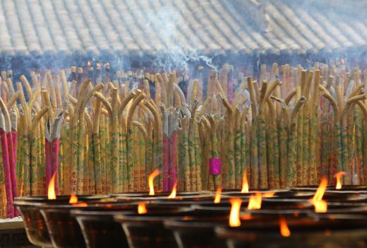 Nag champa incense has an intense, earthy aroma.