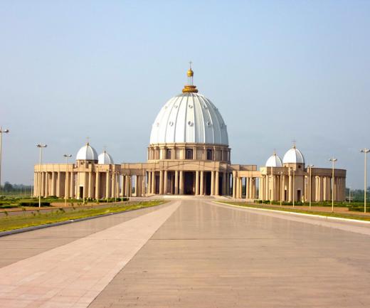 The world’s tallest Roman Catholic church is the Basilica of Our Lady of Peace, located in Yamoussoukro, Ivory Coast.