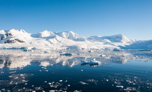 Antarctica tops the list of least populated places.