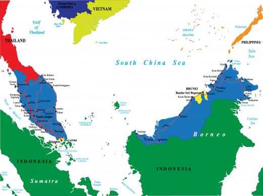 During prehistory, there were extensive land bridges between islands in present-day Indonesia that connected them to the southeast Asian mainland.