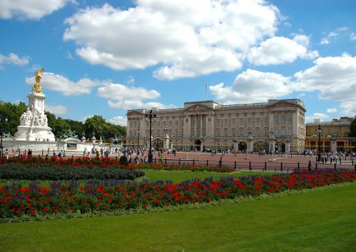 Most of the British Monarch's state functions are held at Buckingham Palace in London.