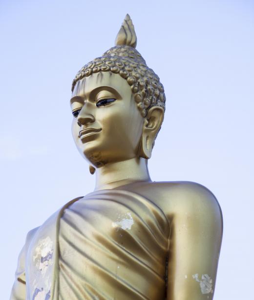 In Mahayana Buddhism, Buddha is seen as the manifestation of a divine being.