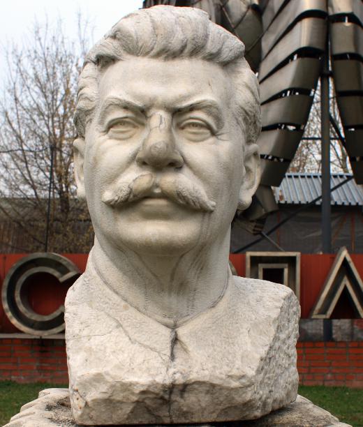 Bust of Joseph Stalin.