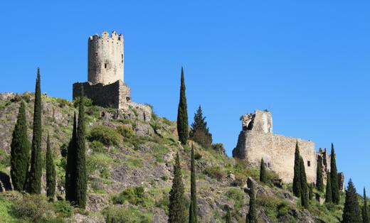 Medieval barons often managed their lands from fortified positions known as castles.