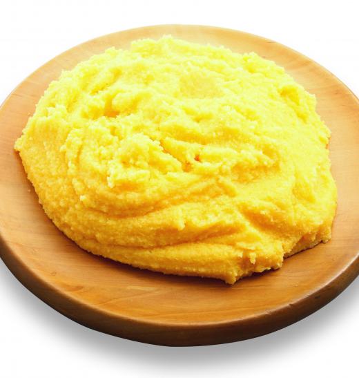 Polenta is commonly served in Italy.