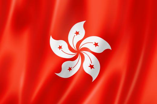 The flag of Hong Kong, a Special Administrative Region of China that has a multi-party government.