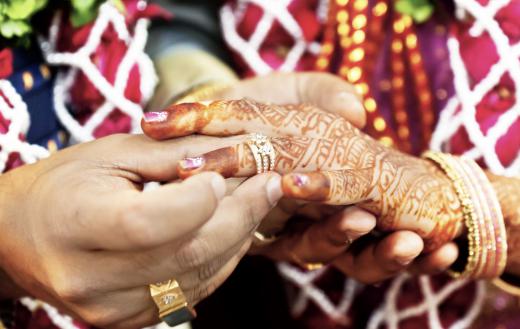 A dowry consisted of gifts brought to a husband during marriage, and is still practiced in India.