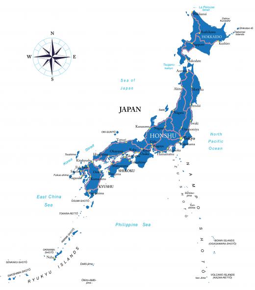 Parts of northern Japan are included in the Dragon's Triangle.