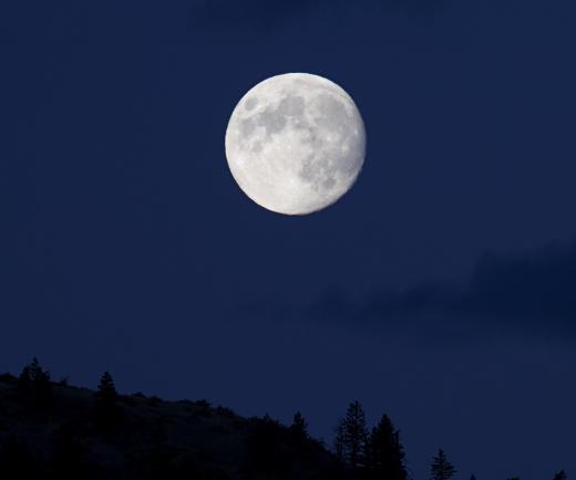 The second full moon in a calendar month is known as a blue moon.