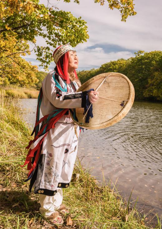 In various indigenous religions, a shaman is a figure who is in contact with the spirit realm.