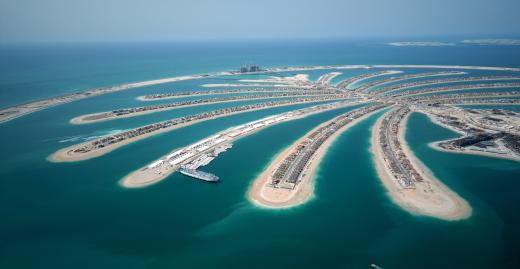 Palm Islands in Dubai.