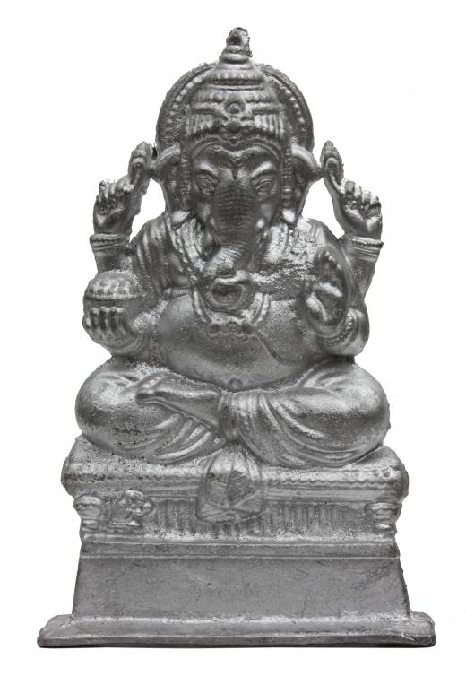 Pewter figurine of Ganesha, who is celebrated in September.