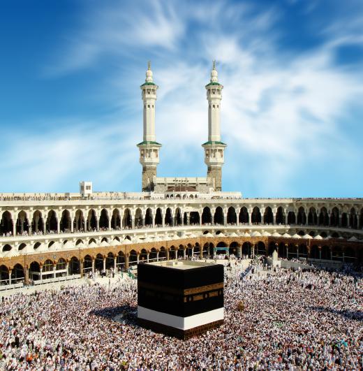 The Black Stone is embedded within a corner of the cube-shaped Ka'aba, which is a religious shrine located in the Saudi city of Mecca.