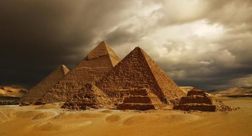 The Giza Pyramids were originally intended to entomb Egyptian pharoahs.