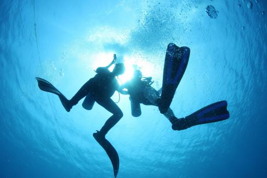 The waters off the Marshall Islands are ideal for scuba diving.