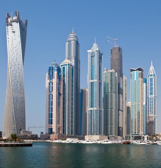 Skyscrapers in Dubai.