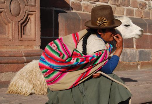 The language of the Incas, called Quechua, is still spoken by indigenous people living in the Andes.