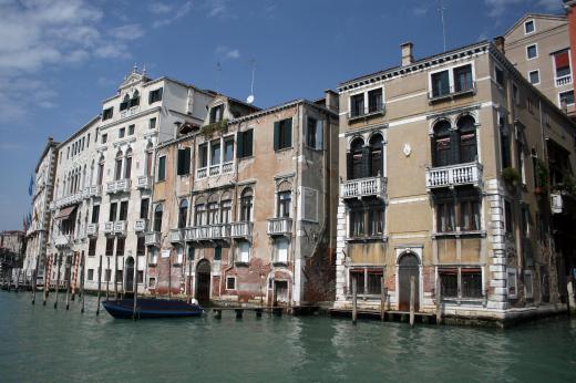 Venice was built on marshland and has always been slowly sinking.